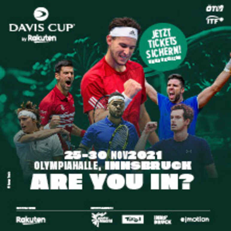 TICKETS Davis Cup 2021, Olympiahalle, Do, 25.11.2021 Di, 30.11.2021